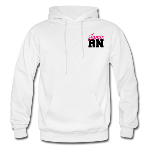 Jamie RN Gildan Heavy Blend Adult Hoodie - white