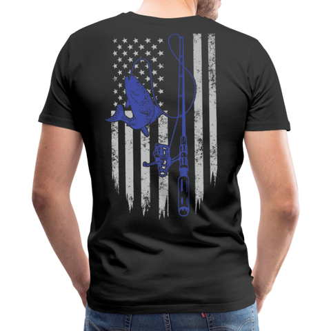 Fishing Flag Men's Premium T-Shirt - black