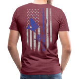 Fishing Flag Men's Premium T-Shirt - heather burgundy