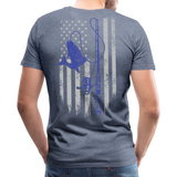 Fishing Flag Men's Premium T-Shirt - heather blue