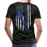 Fishing Flag Men's Premium T-Shirt - charcoal gray
