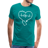 Nurse Life Men's Premium T-Shirt (CK1270) - teal