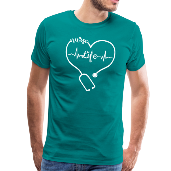 Nurse Life Men's Premium T-Shirt (CK1270) - teal