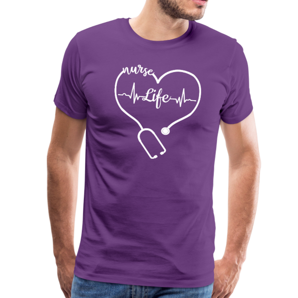Nurse Life Men's Premium T-Shirt (CK1270) - purple
