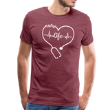 Nurse Life Men's Premium T-Shirt (CK1270) - heather burgundy