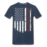 American Flag Dziadzio Men's Premium T-Shirt - navy