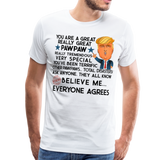 Trump Paw Paw Men's Premium T-Shirt - white
