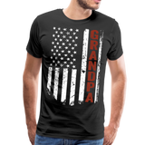 American Grandpa Flag Men's Premium T-Shirt (Ck1236) updated - black