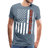 American Grandpa Flag Men's Premium T-Shirt (Ck1236) updated - steel blue