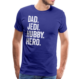 Dad Jedi Hubby Hero Men's Premium T-Shirt - royal blue