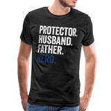 Protector Husband Father Hero Men's Premium T-Shirt - charcoal gray