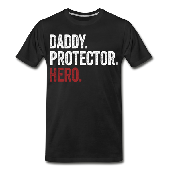 Daddy Protector Hero Men's Premium T-Shirt (CK1887) - black