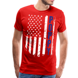 American Flag Poppy Men's Premium T-Shirt (CK1888) - red