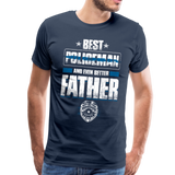 Best Policeman and Even Better Father Men's Premium T-Shirt (Ck1851) - navy