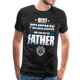 Best Policeman and Even Better Father Men's Premium T-Shirt (Ck1851) - charcoal gray
