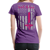 Certified Medical Assistant Women’s Premium T-Shirt (CK1891) - purple