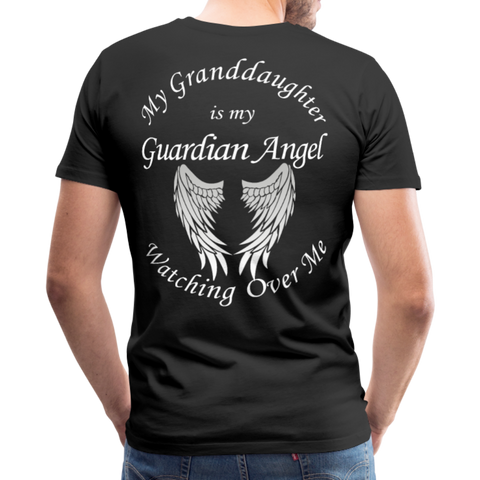 Granddaughter Guardian Angel Men's Premium T-Shirt (CK1890) - black