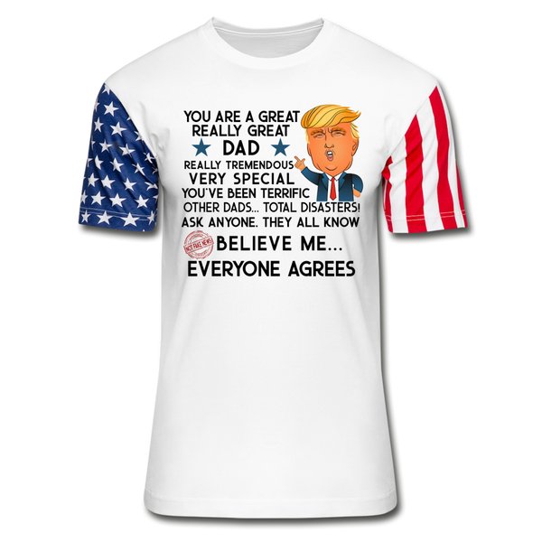 Trump Dad Stars & Stripes T-Shirt (CK1895) - white