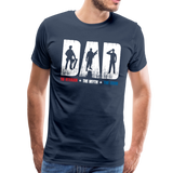 Dad The Veteran The Myth The Legend Men's Premium T-Shirt (Ck2001) - navy