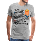 Trump Grandpa Men's Premium T-Shirt (Ck1901) - heather gray