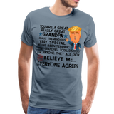 Trump Grandpa Men's Premium T-Shirt (Ck1901) - steel blue