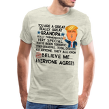 Trump Grandpa Men's Premium T-Shirt (Ck1901) - heather oatmeal