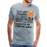 Trump Grandpa Men's Premium T-Shirt (Ck1901) - heather ice blue