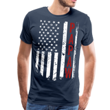American Flag Papaw Men's Premium T-Shirt (CK1899) - navy