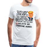 Pop  Pop Trump Men's Premium T-Shirt - white