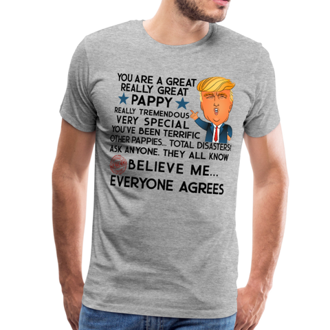 Trump Pappy Men's Premium T-Shirt - heather gray