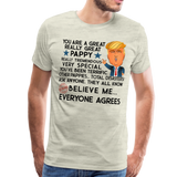 Trump Pappy Men's Premium T-Shirt - heather oatmeal