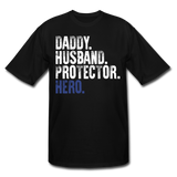 Daddy Husband Protector Hero Men's Tall T-Shirt (CKT1493) - black
