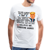 Trump Pap Men's Premium T-Shirt (Ck1915) - white