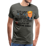 Trump Pap Men's Premium T-Shirt (Ck1915) - asphalt gray