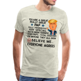 Trump Pap Men's Premium T-Shirt (Ck1915) - heather oatmeal