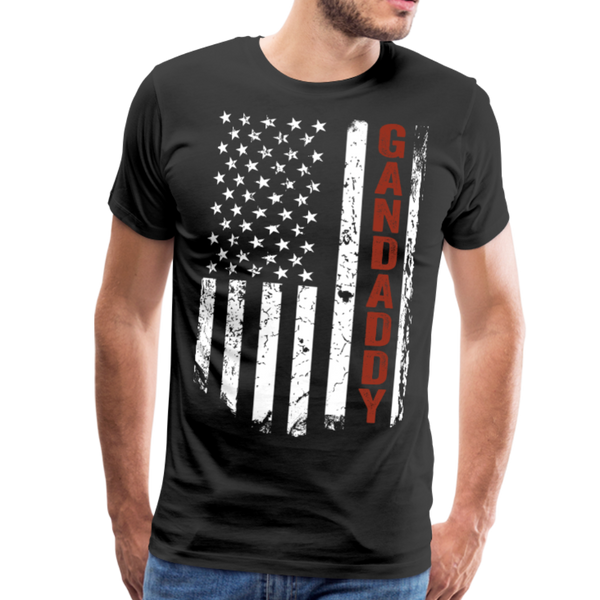 Gandaddy American Flag Men's Premium T-Shirt - black