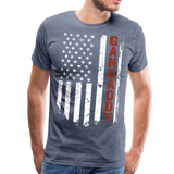 Gandaddy American Flag Men's Premium T-Shirt - heather blue