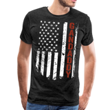 Gandaddy American Flag Men's Premium T-Shirt - charcoal gray