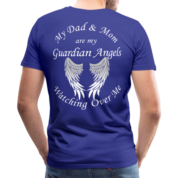 Dad and Mom Guardian Angels Men's Premium T-Shirt - royal blue