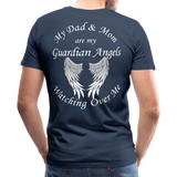 Dad and Mom Guardian Angels Men's Premium T-Shirt - navy