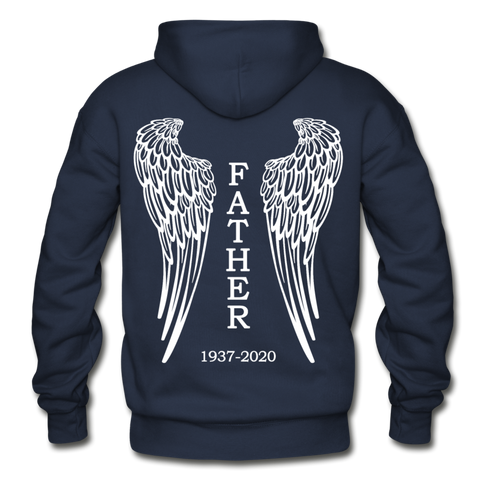 Father 1937-2020 Gildan Heavy Blend Adult Hoodie - navy