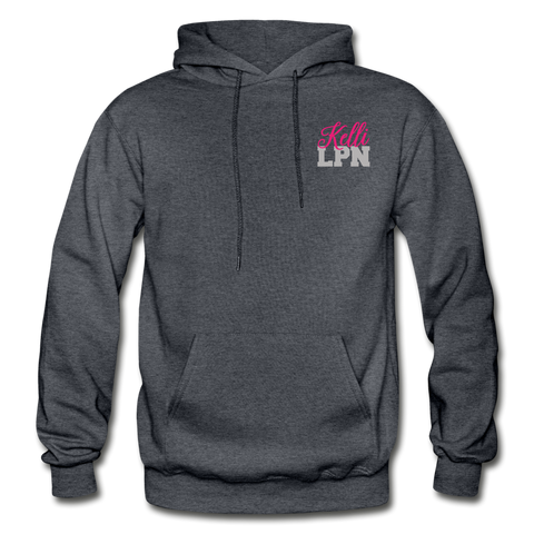 Kelli LPN Gildan Heavy Blend Adult Hoodie - charcoal gray