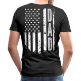 American Flag Dad Men's Premium T-Shirt (CK1903) - black