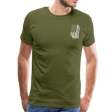 American Flag Dad Men's Premium T-Shirt (CK1903) - olive green