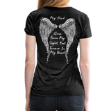 My Dad Gone From Sight Women’s Premium T-Shirt (CK1801) - charcoal gray