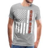 American Flag BopBop Men's Premium T-Shirt - heather gray