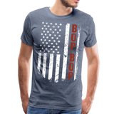 American Flag BopBop Men's Premium T-Shirt - heather blue