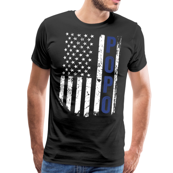 American Flag Popo Men's Premium T-Shirt - black