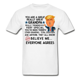 Trump Grandpa Gildan Ultra Cotton Adult T-Shirt - white