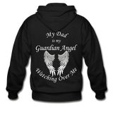 Dad Guardian Angel Gildan Heavy Blend Adult Zip Hoodie (CK1923) - black